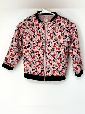 Disney Minnie Mouse bomber jacket girls 7/8
